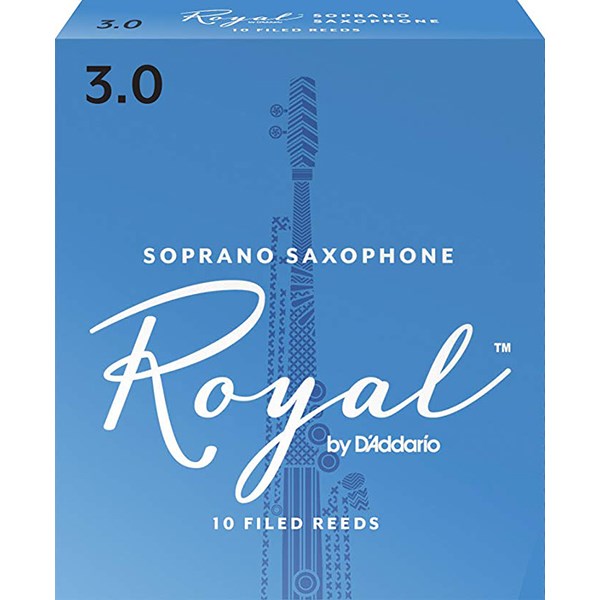 D'Addario Rico RIB1030 Royal Soprano Saxophone Reeds - Strength 3.0 - 1 Piece